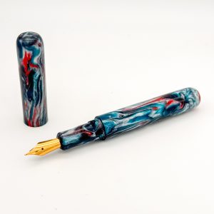 Cosmic Firestorm Resin Fountain Pen